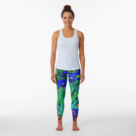 Discover Irises Vincent Van Gogh Art Leggings