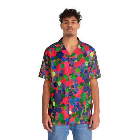 Discover Stunning Floral Kaleidoscope Tree Men's Hawaiian Shirt