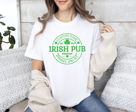 Discover Custom Irish Pub Vintage Shirt - St. Patrick's Day Apparel