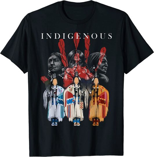 Discover Native American Indigenous Red Hand Indian  T-Shirt