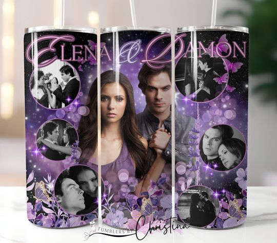 Discover The Vampire Diaries Tumbler With Lid And Straw