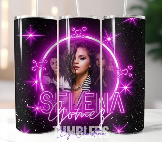 Discover Selena Gomez Tumbler With Lid And Straw