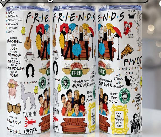 Discover Friends Tumbler With Lid And Straw