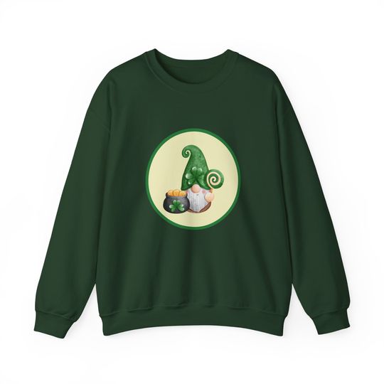 Discover St. Patrick's Day Gnome Crewneck