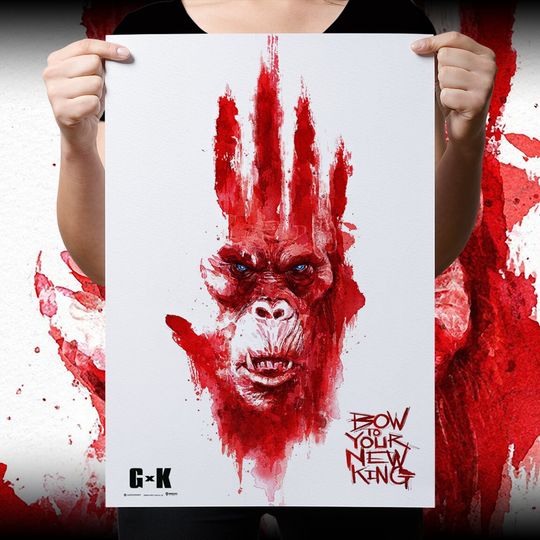 Discover God zilla x Kong: The New Empire "Red Titan Hand" Poster