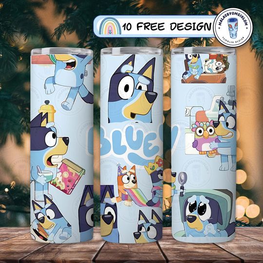 Discover BlueyDad Tumbler, Cartoon Tumbler 20oz