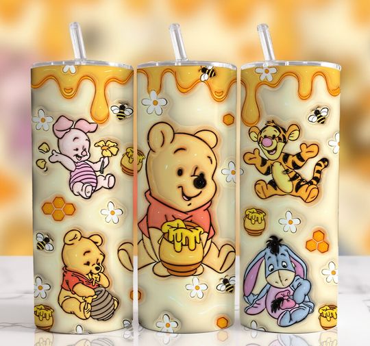 Discover 3D Inflated Pooh Tumbler
