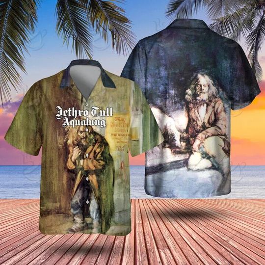 Discover Jethro Tull Rock Band Aqualung Hawaiian, Music Lovers Hawaiian
