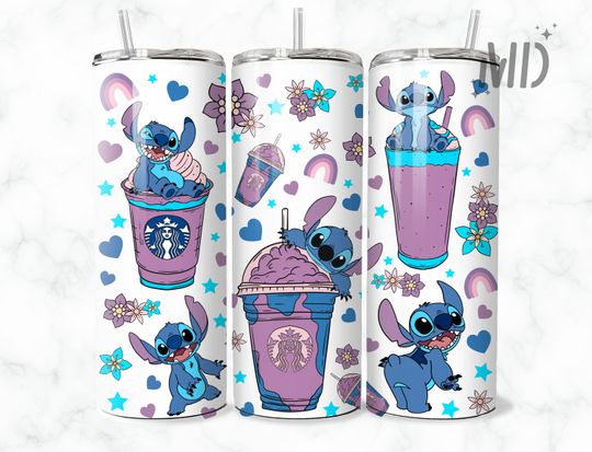 Discover Flower Cartoon Skinny Tumbler 20oz