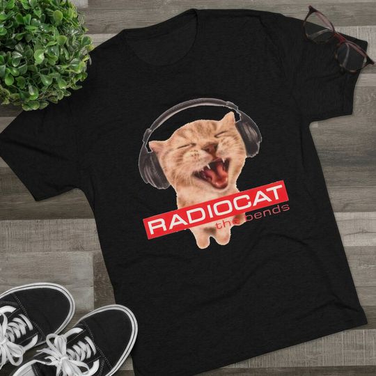 Discover RadioCat Shirt, Meme Cat Shirt, Radiohead Cat The Bends Shirt