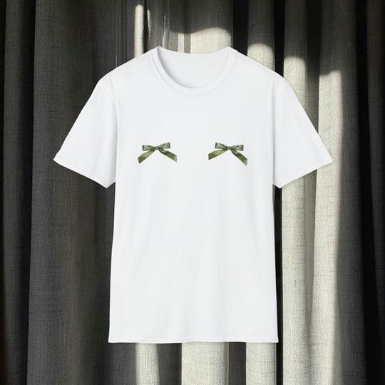 Discover Green Bow Tee Coquette Inspired Aesthetic T-Shirt