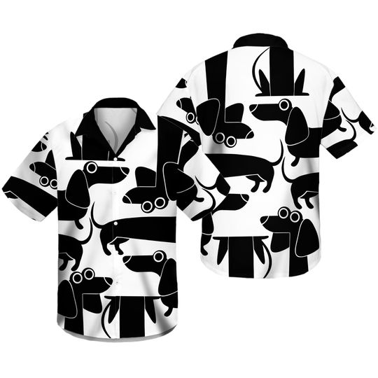 Discover Dachshund Button Shirt, Dachshund Hawaii Shirt