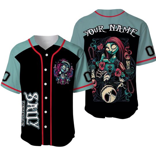 Discover Nightmare Before Christmas Sally Couple Binding Baseball Jersey