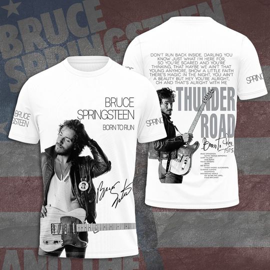 Discover Bruce Springsteen 3D T-Shirt, E Street Band 2024 Shirt