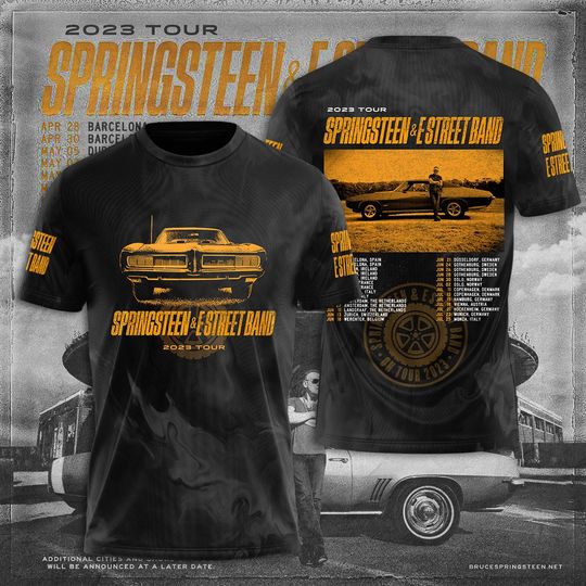 Discover Bruce Springsteen 3D T-Shirt, E Street Band 2024 Shirt