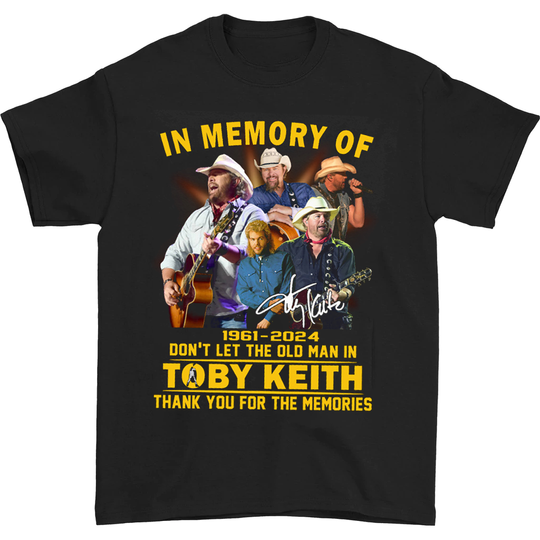 Discover in memory of Toby Keith black T-shirt