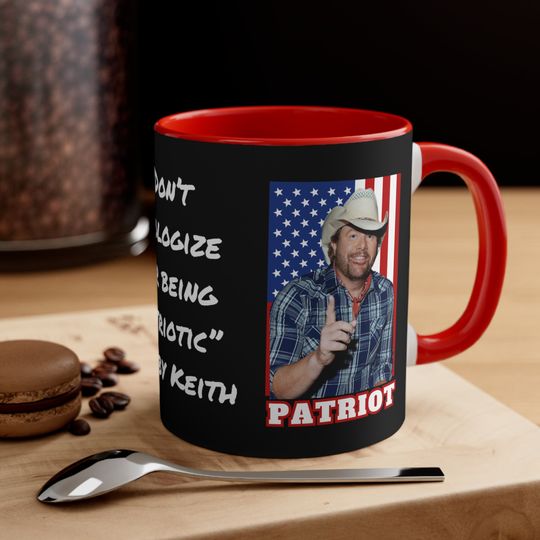Discover Toby Keith PATRIOT Mug, American Flag