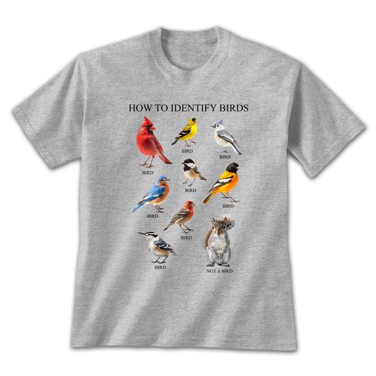 Discover Bird Shirt, How to Identify Birds T-Shirt