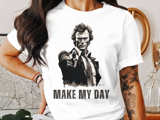 Discover Clint Eastwood Shirt, Clint Eastwood Tribute, Make My Day