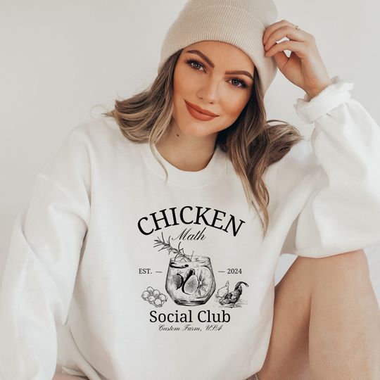Discover Personalized Chicken Math Sweatshirt, Gift Idea for Chicken Mom