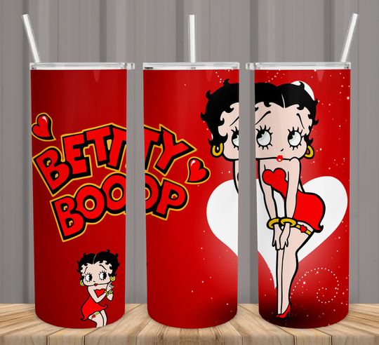Discover 20oz Tumbler  Betty Boop, Girl Betty Tumbler Desing