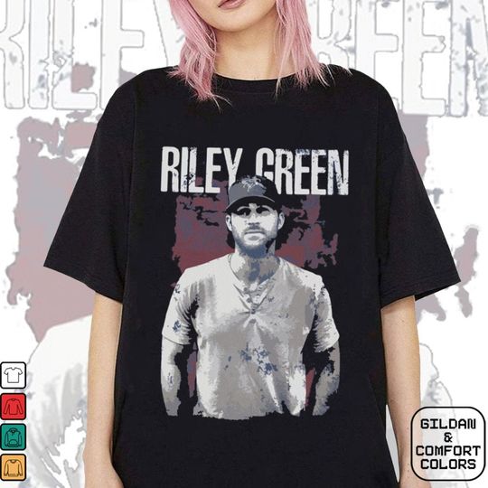 Discover Riley Green Photo Tee, Country Music Riley Green Vintage 90s Vibe Shirt