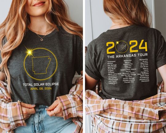 Discover Arkansas Total Solar Eclipse shirt, April 8th 2024