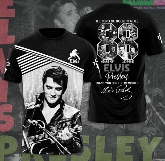 Discover Elvis Presley Shirt, Elvis Presley 3D T-Shirt