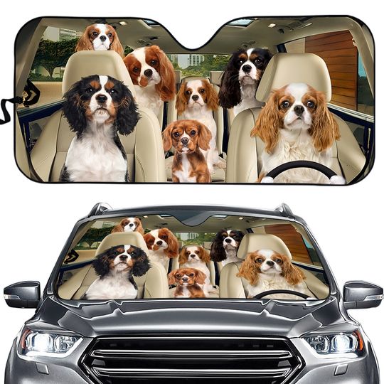 Discover Cavalier King Charles Spaniel Car Sun Shade