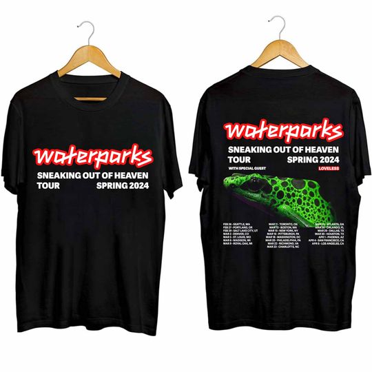 Discover Waterparks 2024 Tour Shirt, Sneaking Out of Heaven 2024 Spring Tour Shirt