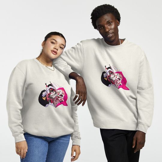 Discover Huskerdust Heart Hazbin Hotel Sweatshirt, Hazbin Hotel Movie Fan Gift