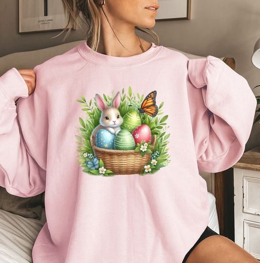 Discover Womens Easter Rabbit Sweatshirt