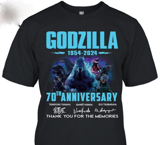 Discover God zilla 1954-2024 70th Anniversary Thank You Shirt, God zilla Shirt