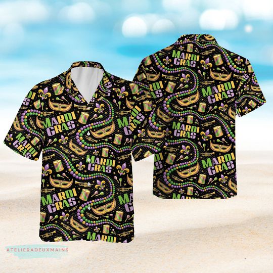 Discover Mardi Gras Hawaiian Shirt, Mardi Gras Carnival Hawaiian