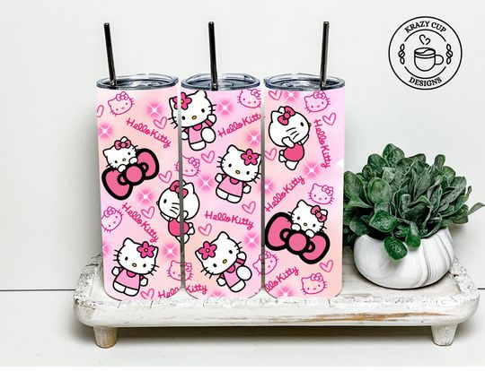Discover Hello Kiity Tumbler, Hello Kiity Tumbler with Lid and Straw