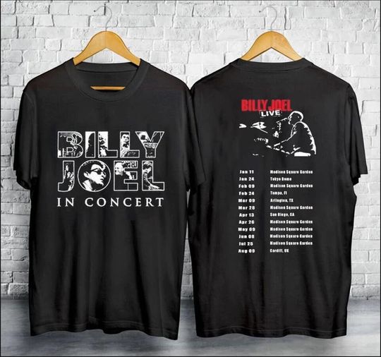 Discover Billy Joel World Tour 2024 Unisex Shirt
