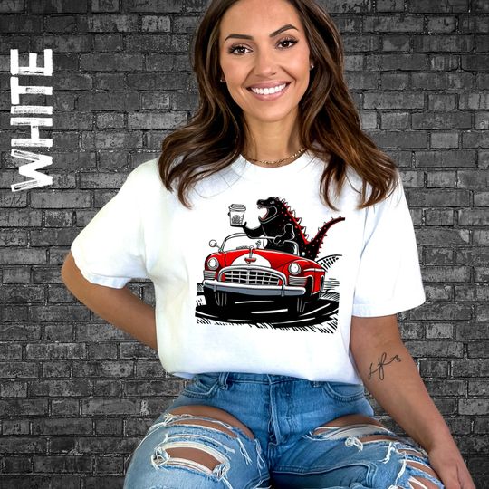 Discover god zilla Inspired Japanese Style Graphic  Shirt, Sci Fi Tshirt