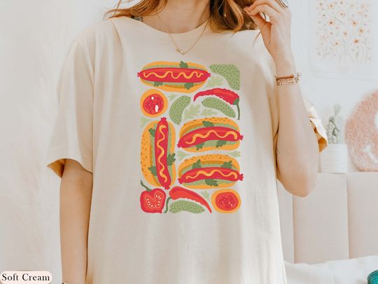 Discover Hot Dog Tshirt, Cool Hot Dog Graphic Shirt