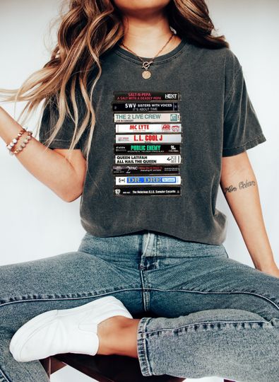 Discover Hip Hop Tape Printed T-Shirt, 90's Bands Shirt, Unisex tee, Vintage Feel, Graphic T-Shirt