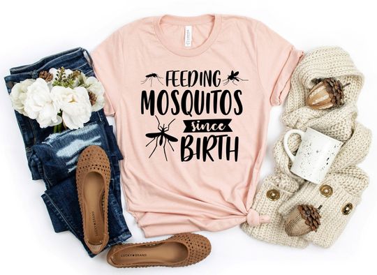 Discover Feeding Mosquitos Since Birth, Funny Camping T-Shirt