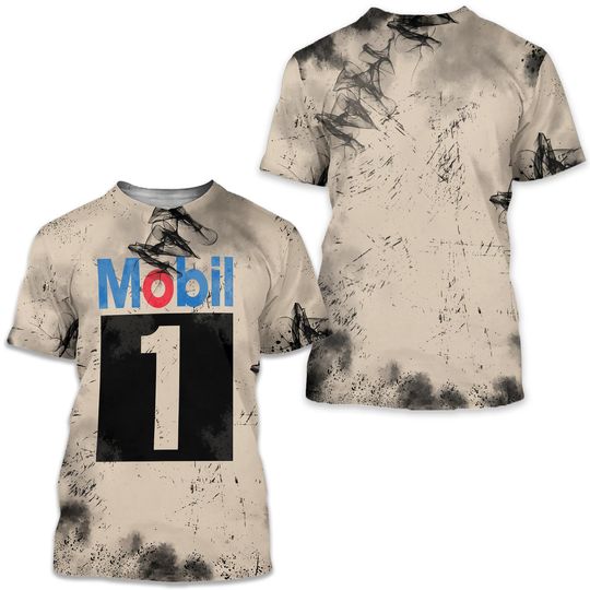 Discover Mr. Horsepower Mobil Vintage Motor Oil Motorcycles 3D T-shirt