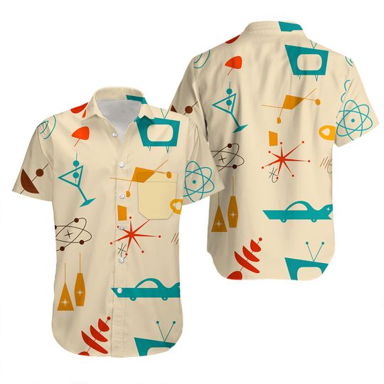 Discover Pocket 50's Vintage Martini Hawaiian Shirt