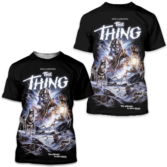 Discover Vintage John Carpenter The Thing T-Shirt 3D