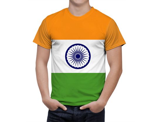 Discover India Flag Shirt, Patriotic 3D T-Shirt