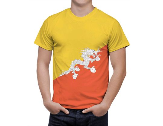 Discover Bhutan Flag Shirt, Patriotic 3D T-Shirt