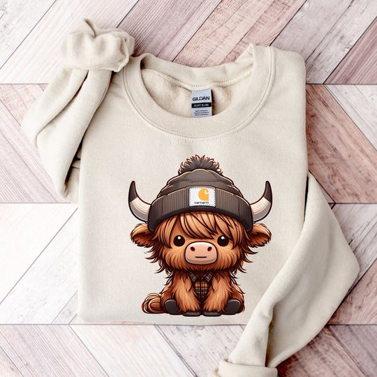 Discover Cute Highland Cow Sweatshirt