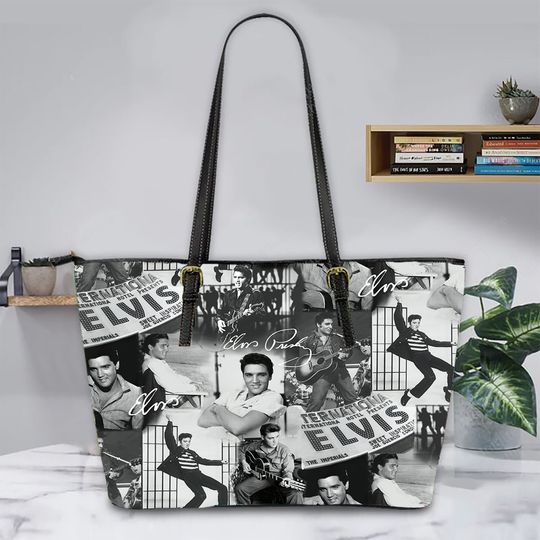 Discover Elvis Presley Leather Tote Bag