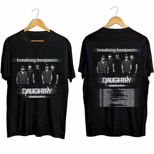 Discover Breaking Benjamin US Tour 2024 Black T-Shirt Gift For Fans