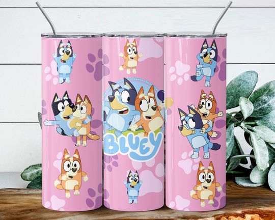 Discover BlueyDad Tumbler, BlueyDad Family Tumbler with Lid and Straw