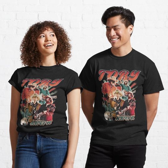 Discover Toby Keith Grunge Vintage Bootleg 90s Collage T-Shirt
